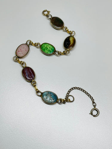 Gold Filled Scarab Bracelet Devil's Details